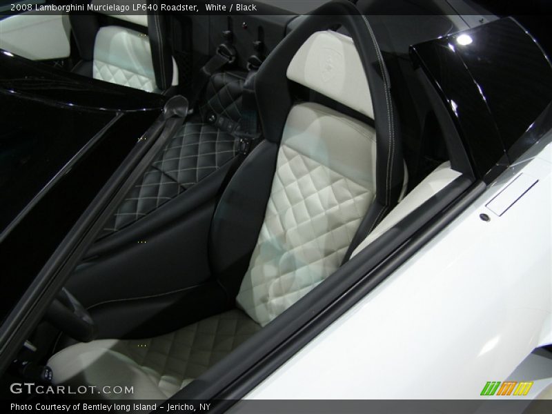 White / Black 2008 Lamborghini Murcielago LP640 Roadster