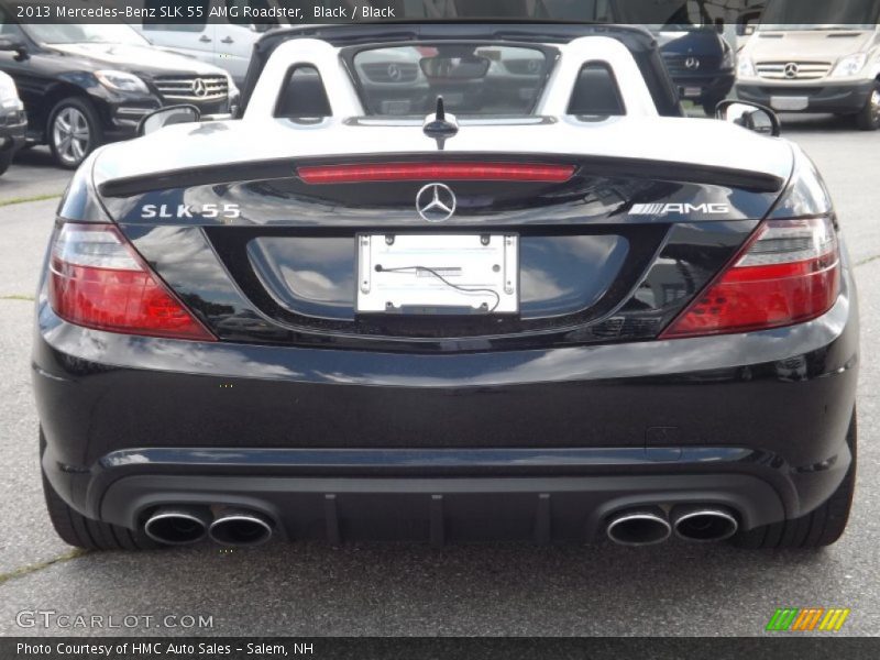 Black / Black 2013 Mercedes-Benz SLK 55 AMG Roadster