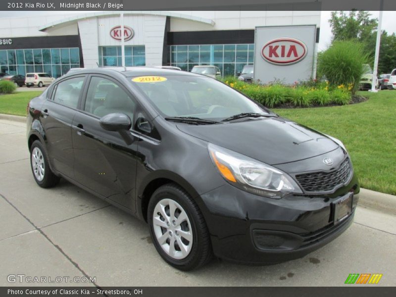 Midnight Black / Beige 2012 Kia Rio LX