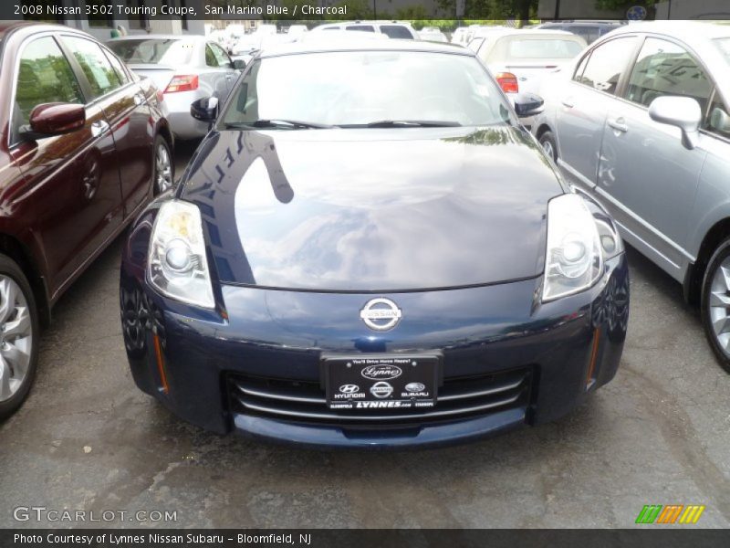 San Marino Blue / Charcoal 2008 Nissan 350Z Touring Coupe