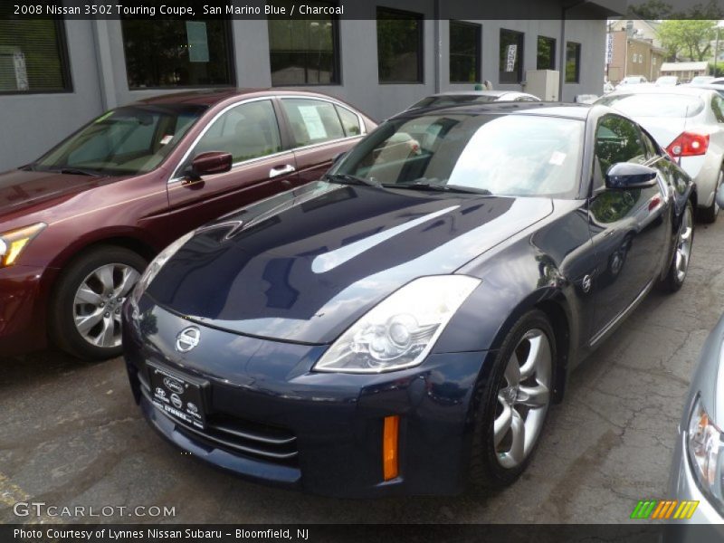 San Marino Blue / Charcoal 2008 Nissan 350Z Touring Coupe