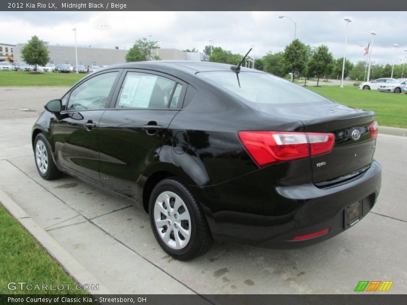 Midnight Black / Beige 2012 Kia Rio LX