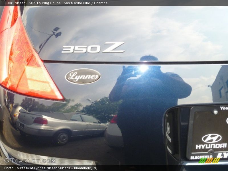 San Marino Blue / Charcoal 2008 Nissan 350Z Touring Coupe