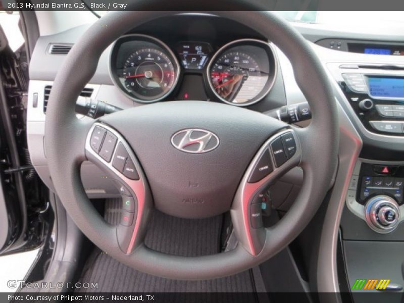 Black / Gray 2013 Hyundai Elantra GLS