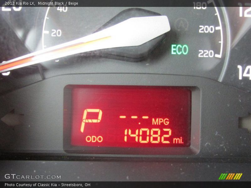 Midnight Black / Beige 2012 Kia Rio LX