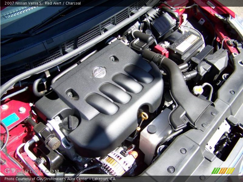 Red Alert / Charcoal 2007 Nissan Versa S