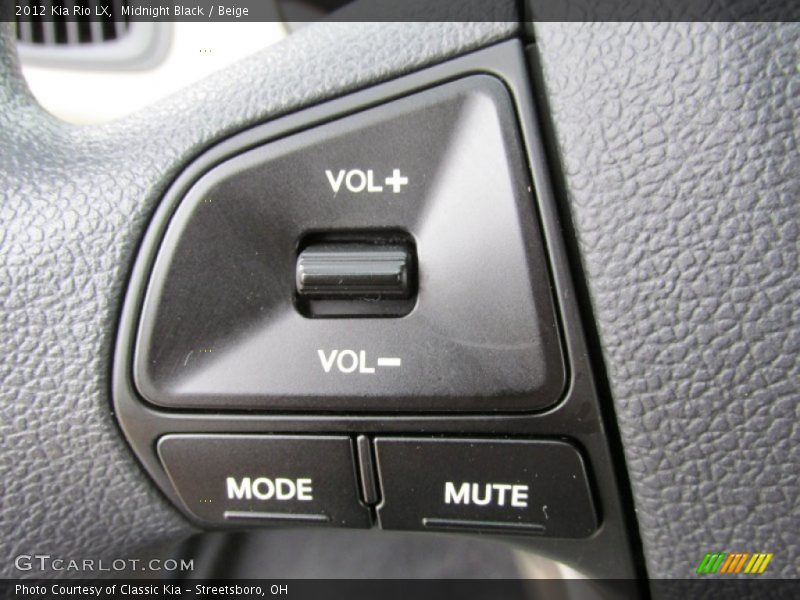 Controls of 2012 Rio LX