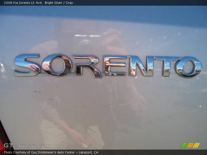 Bright Silver / Gray 2008 Kia Sorento LX 4x4