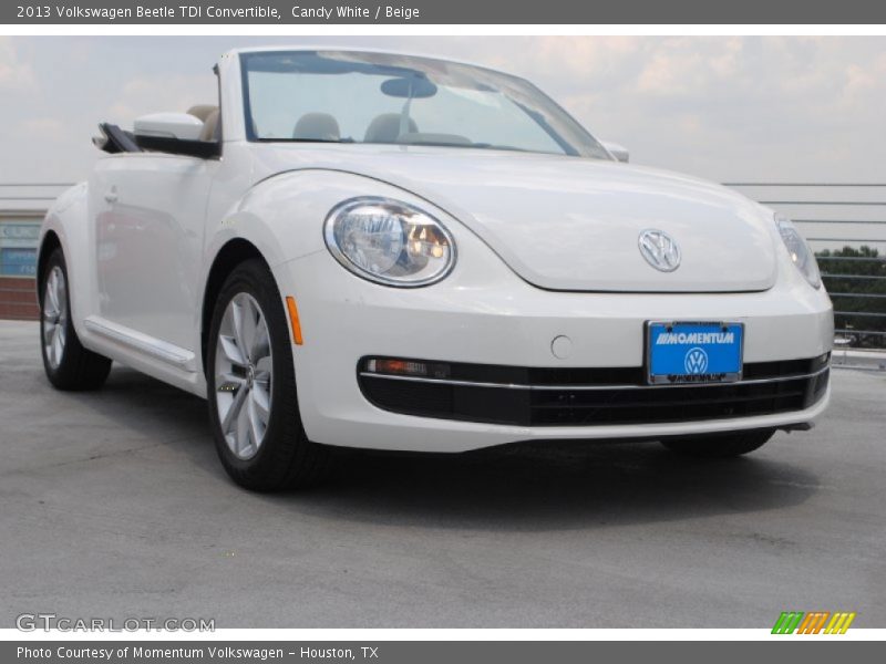 Candy White / Beige 2013 Volkswagen Beetle TDI Convertible