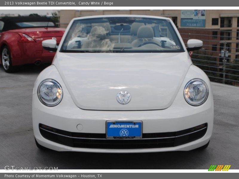 Candy White / Beige 2013 Volkswagen Beetle TDI Convertible