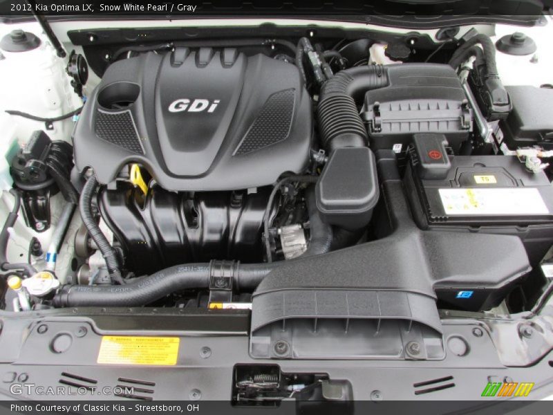  2012 Optima LX Engine - 2.4 Liter GDi DOHC 16-Valve VVT 4 Cylinder