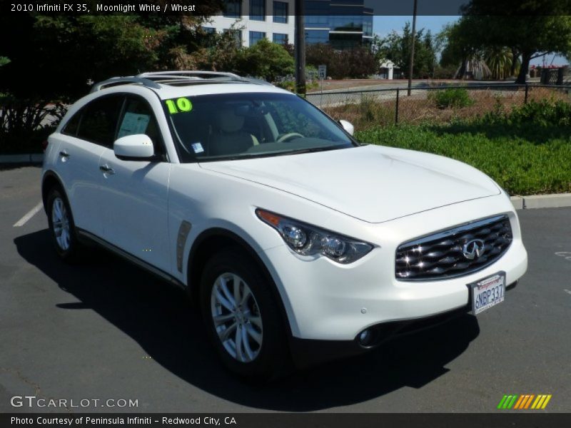 Moonlight White / Wheat 2010 Infiniti FX 35