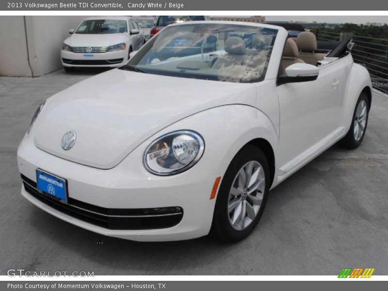 Candy White / Beige 2013 Volkswagen Beetle TDI Convertible