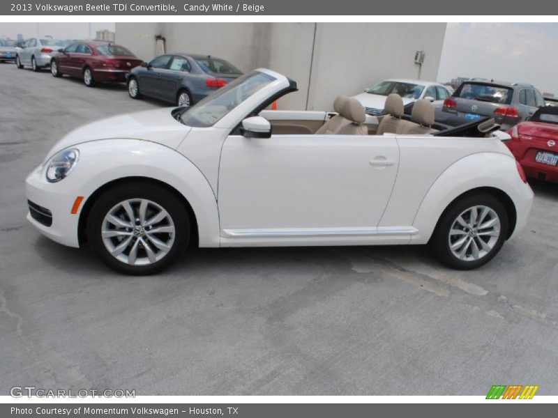 Candy White / Beige 2013 Volkswagen Beetle TDI Convertible