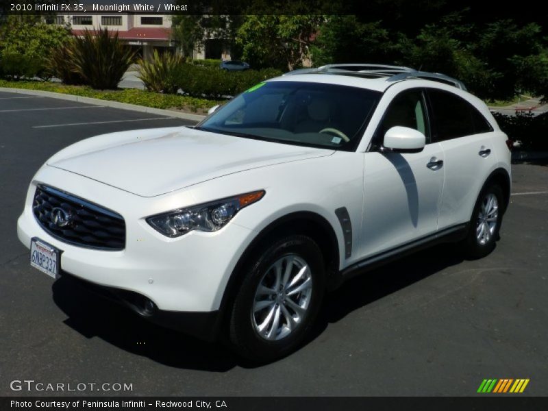 Moonlight White / Wheat 2010 Infiniti FX 35