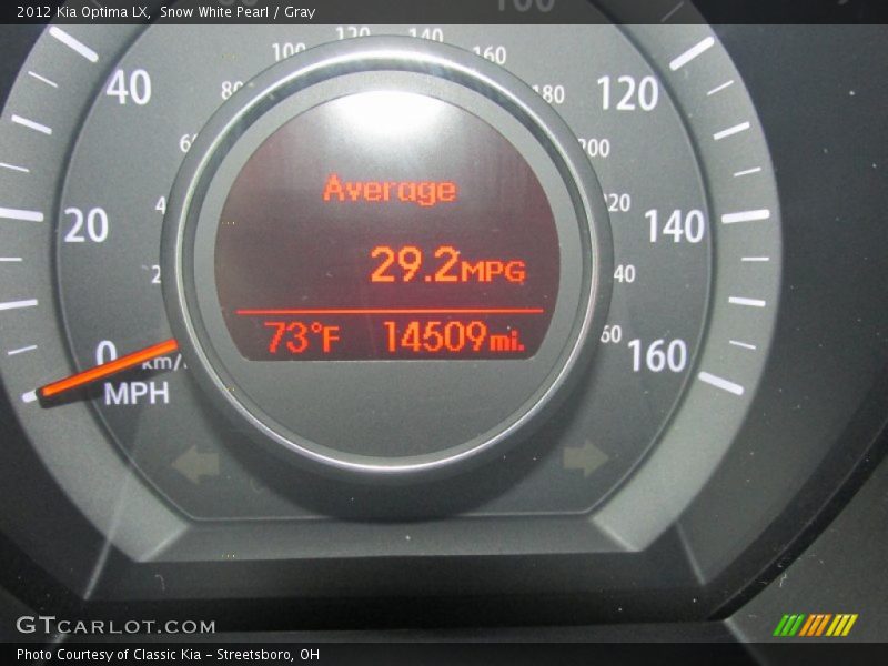 Snow White Pearl / Gray 2012 Kia Optima LX