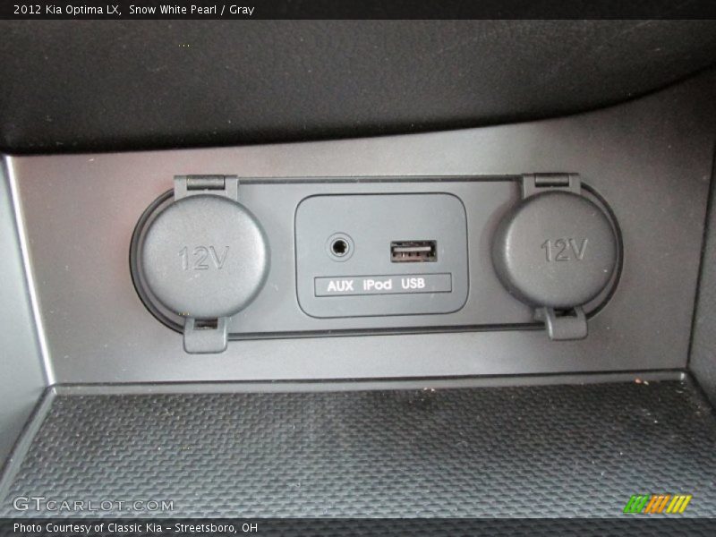Snow White Pearl / Gray 2012 Kia Optima LX