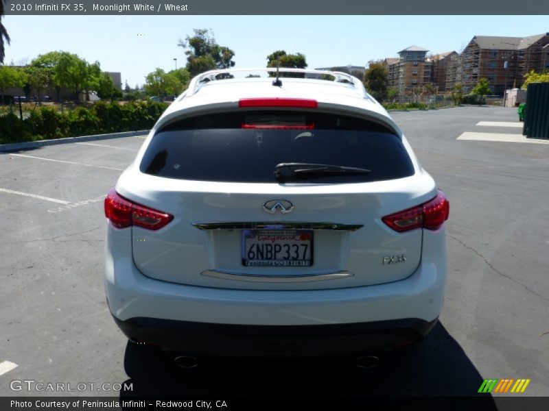 Moonlight White / Wheat 2010 Infiniti FX 35