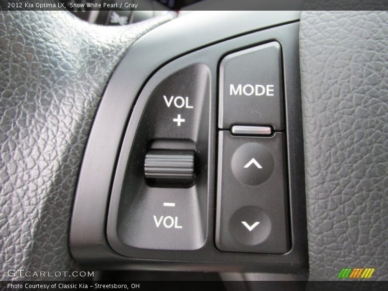 Controls of 2012 Optima LX