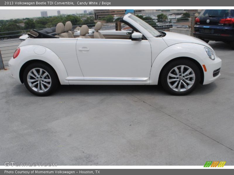 Candy White / Beige 2013 Volkswagen Beetle TDI Convertible