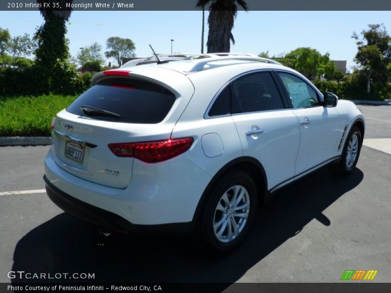 Moonlight White / Wheat 2010 Infiniti FX 35