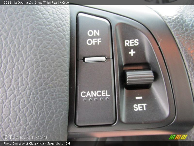 Controls of 2012 Optima LX