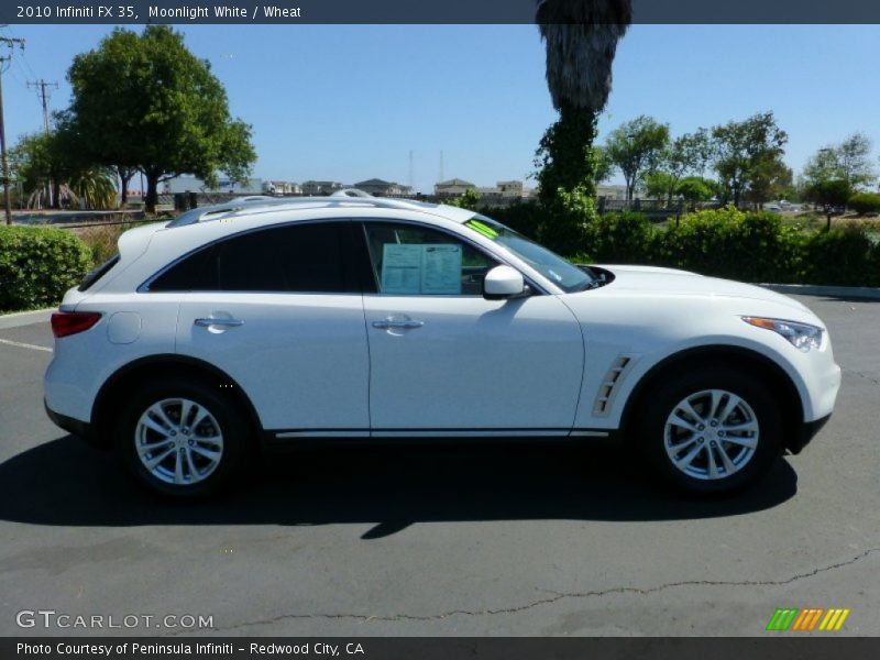 Moonlight White / Wheat 2010 Infiniti FX 35