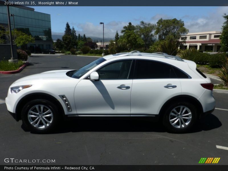 Moonlight White / Wheat 2010 Infiniti FX 35