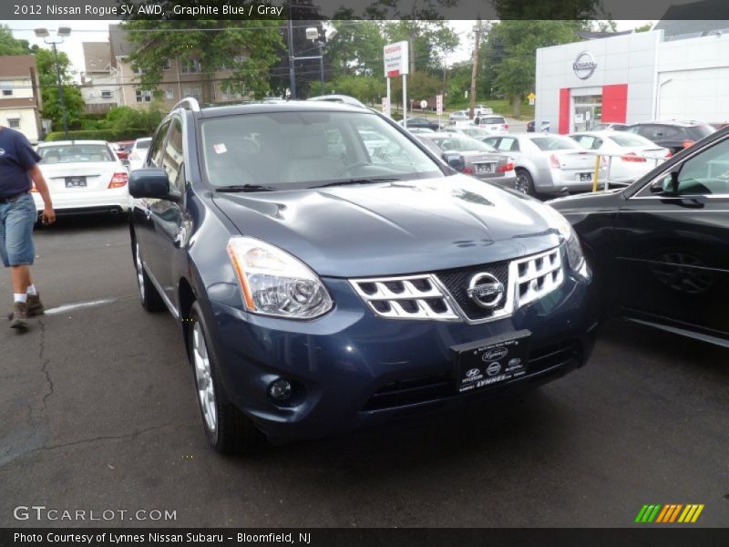 Graphite Blue / Gray 2012 Nissan Rogue SV AWD