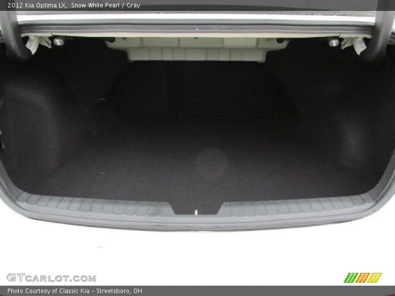 Snow White Pearl / Gray 2012 Kia Optima LX