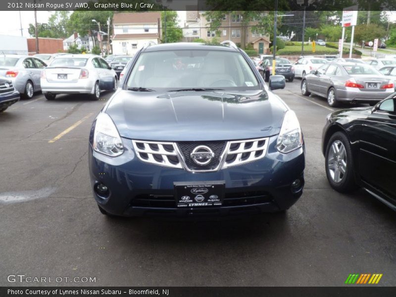 Graphite Blue / Gray 2012 Nissan Rogue SV AWD