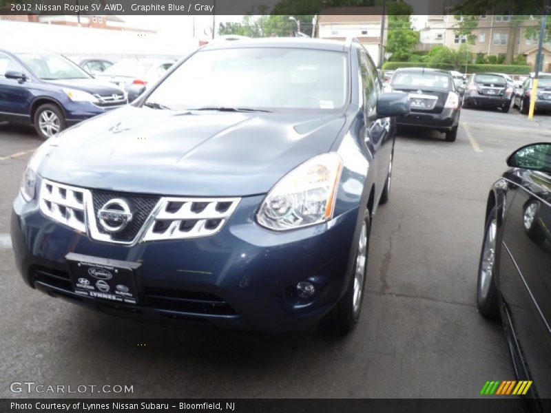 Graphite Blue / Gray 2012 Nissan Rogue SV AWD