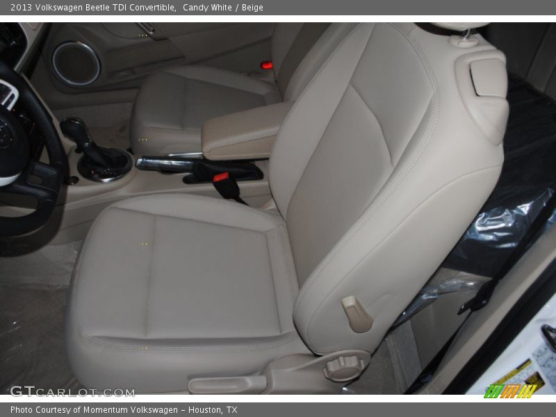 Candy White / Beige 2013 Volkswagen Beetle TDI Convertible