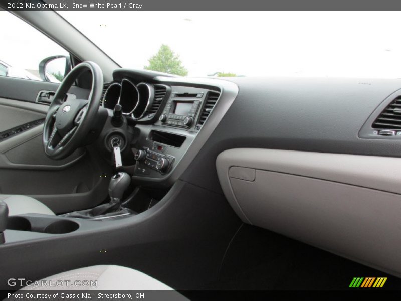 Snow White Pearl / Gray 2012 Kia Optima LX