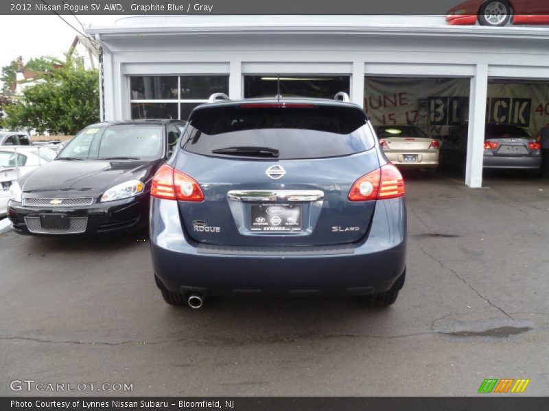 Graphite Blue / Gray 2012 Nissan Rogue SV AWD