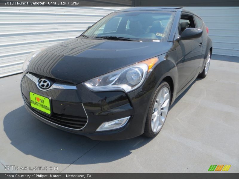 Ultra Black / Gray 2013 Hyundai Veloster