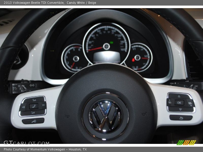 Candy White / Beige 2013 Volkswagen Beetle TDI Convertible