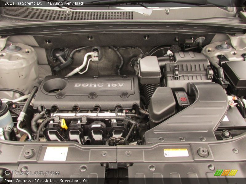  2011 Sorento LX Engine - 2.4 Liter DOHC 16-Valve Dual CVVT 4 Cylinder