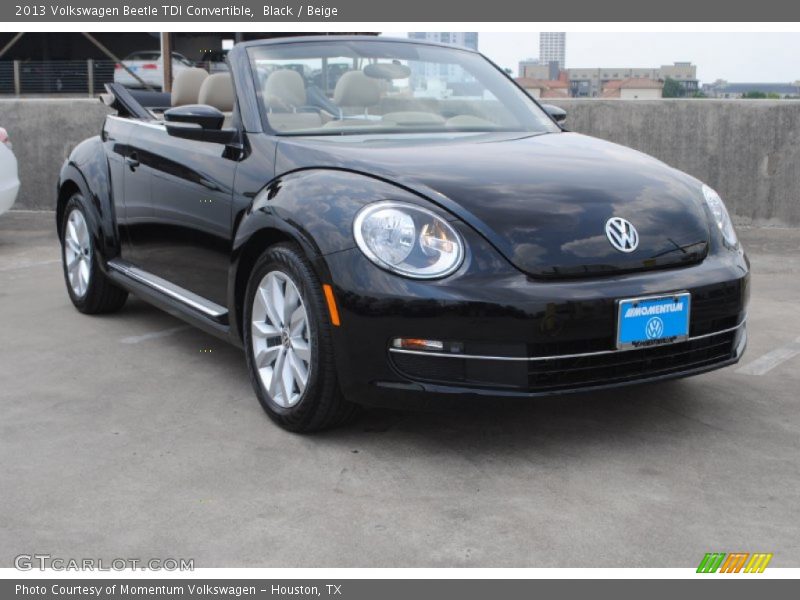 Black / Beige 2013 Volkswagen Beetle TDI Convertible