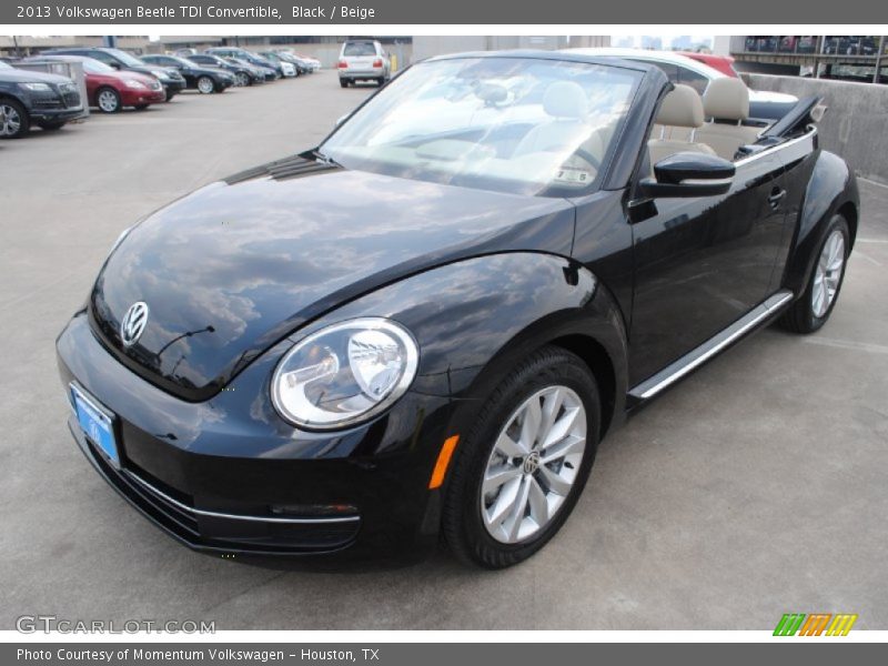 Black / Beige 2013 Volkswagen Beetle TDI Convertible