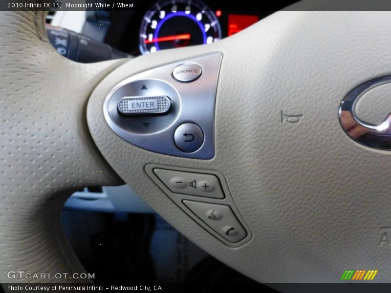 Moonlight White / Wheat 2010 Infiniti FX 35