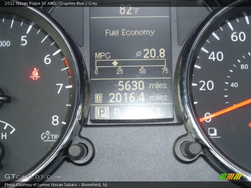 Graphite Blue / Gray 2012 Nissan Rogue SV AWD