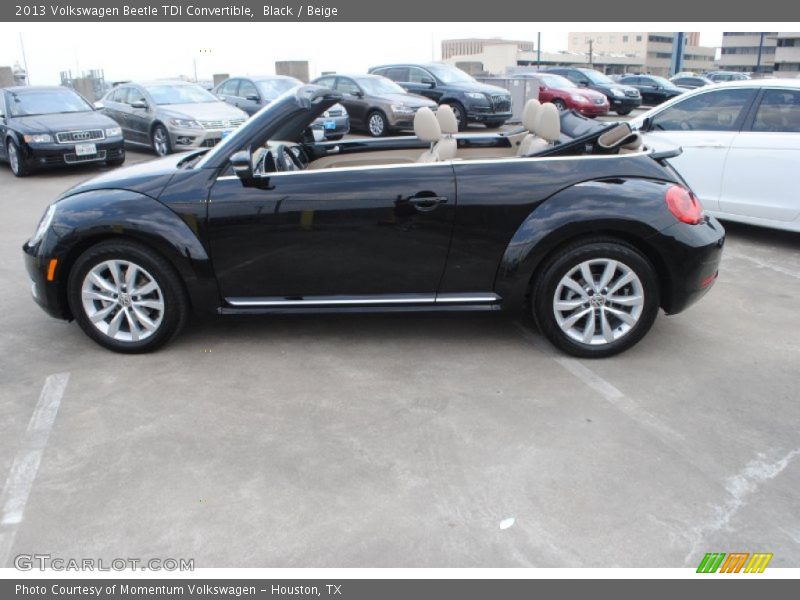 Black / Beige 2013 Volkswagen Beetle TDI Convertible
