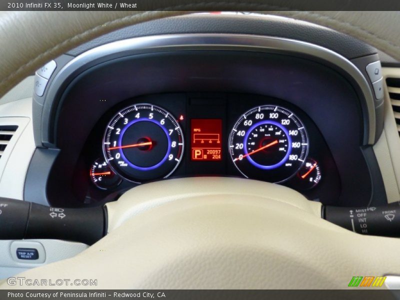Moonlight White / Wheat 2010 Infiniti FX 35