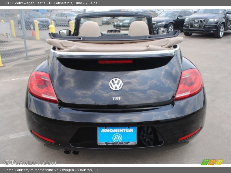 Black / Beige 2013 Volkswagen Beetle TDI Convertible