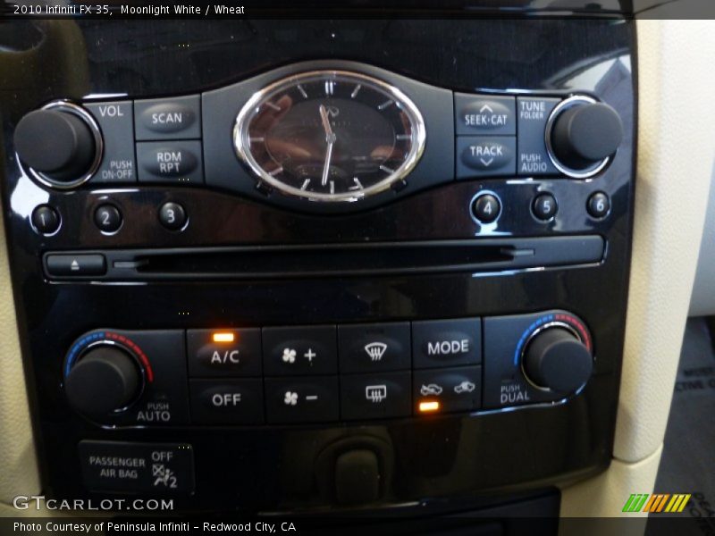 Moonlight White / Wheat 2010 Infiniti FX 35