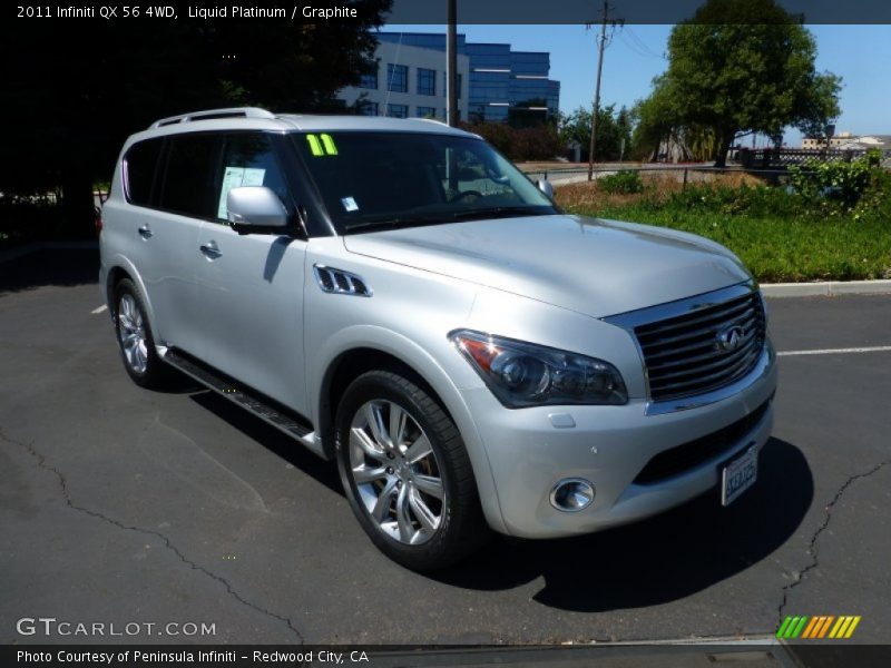 Liquid Platinum / Graphite 2011 Infiniti QX 56 4WD