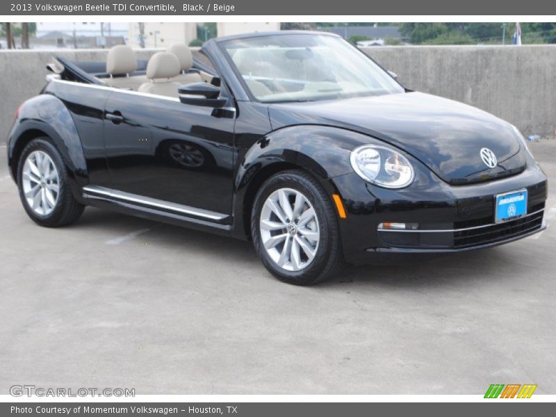 Black / Beige 2013 Volkswagen Beetle TDI Convertible