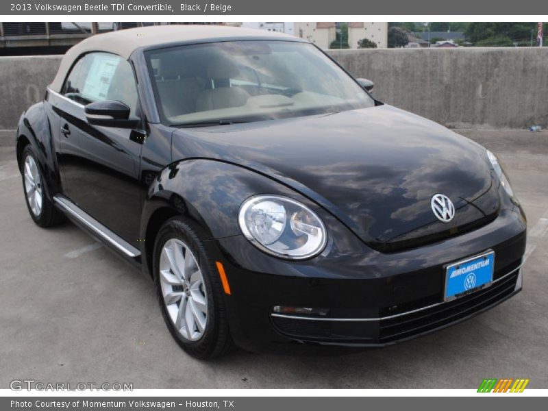 Black / Beige 2013 Volkswagen Beetle TDI Convertible