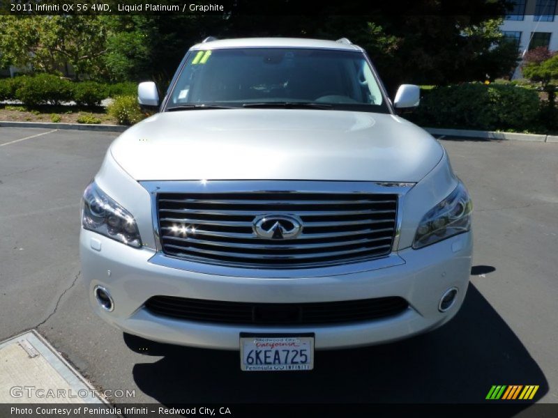 Liquid Platinum / Graphite 2011 Infiniti QX 56 4WD